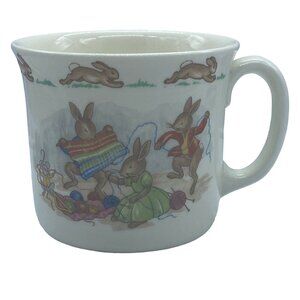 Vtg 1936 Royal Doulton Bunnykins English Fine Bone China Child Cup Collectible